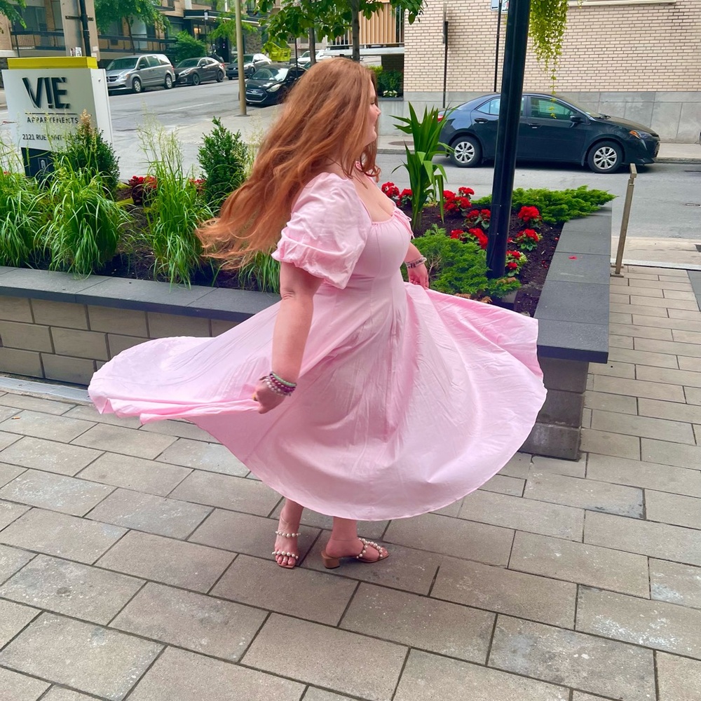 1X Selkie Day Dress in Angel Delight Pink - Picture 2 of 7